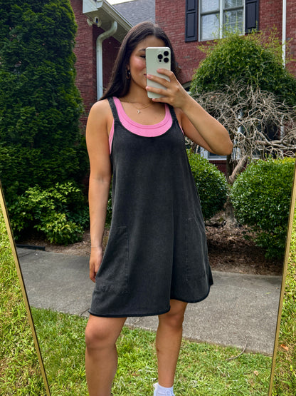 Black Romper Active Dress