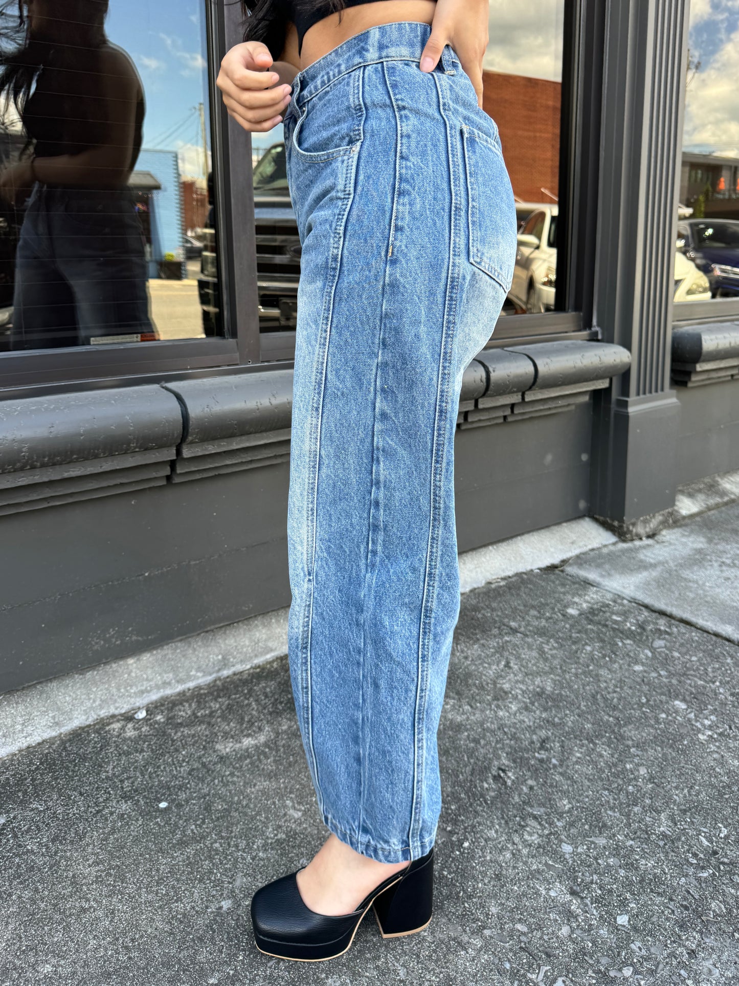 Denim Barrel Jeans