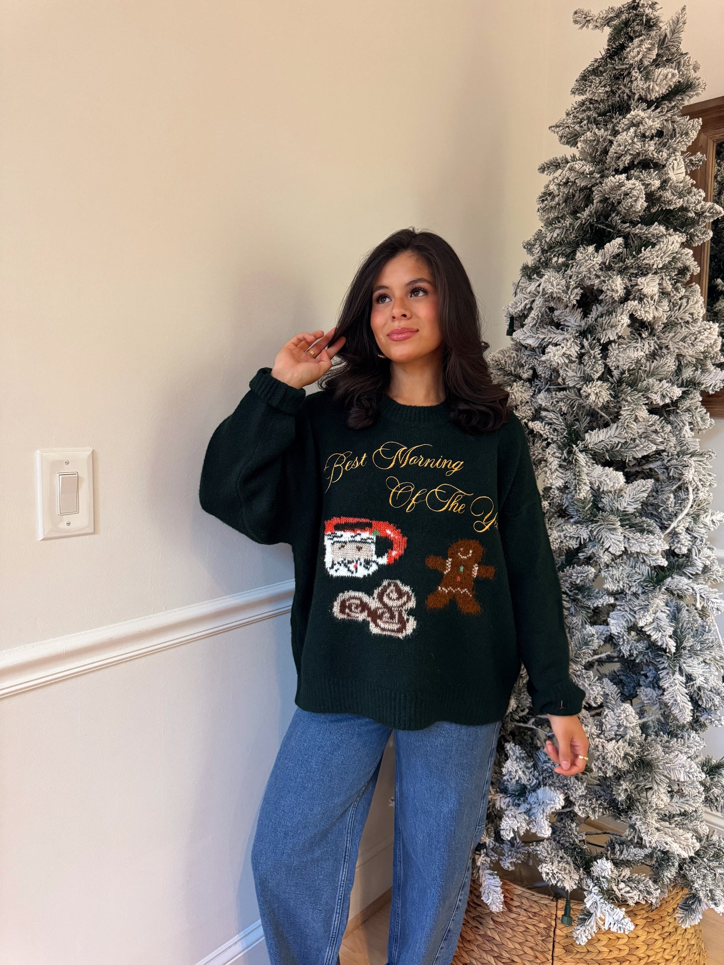 Best Morning Of The Year Knit Sweater