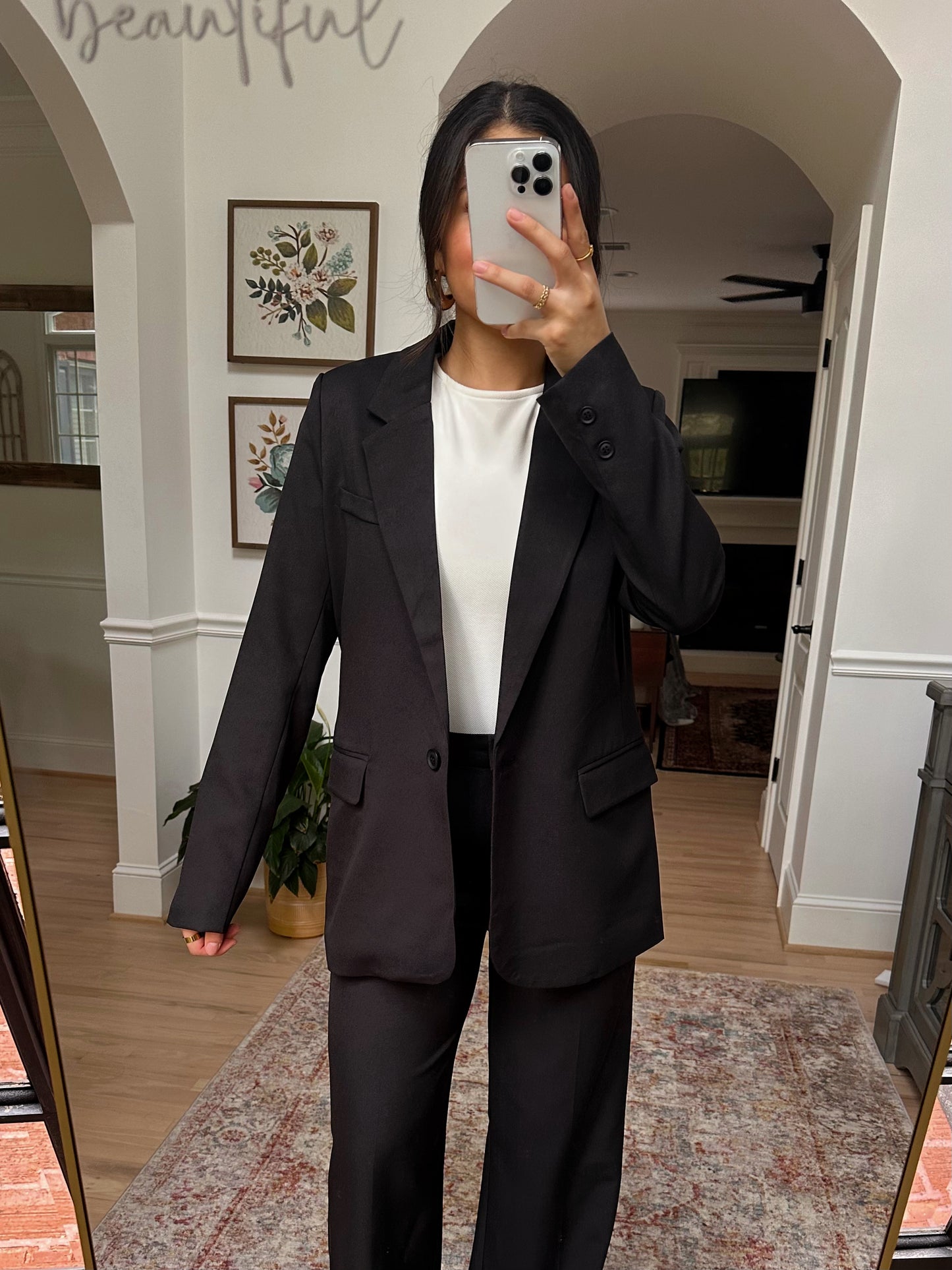 Black Blazer & Trouser Set