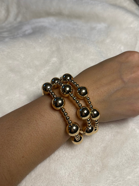 Set of 3 Mixed Beads Bracelet
