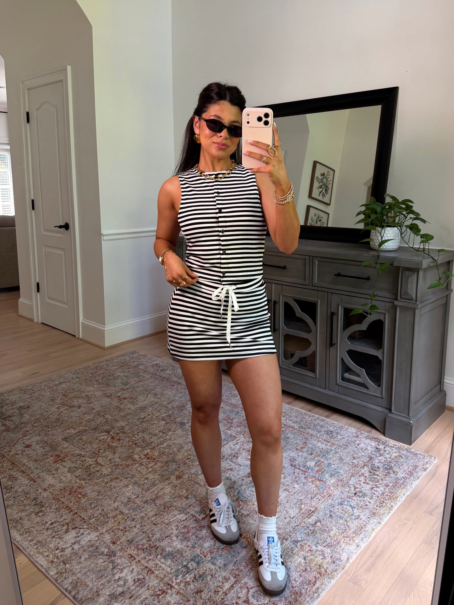 Cool Girl Striped Skort Set