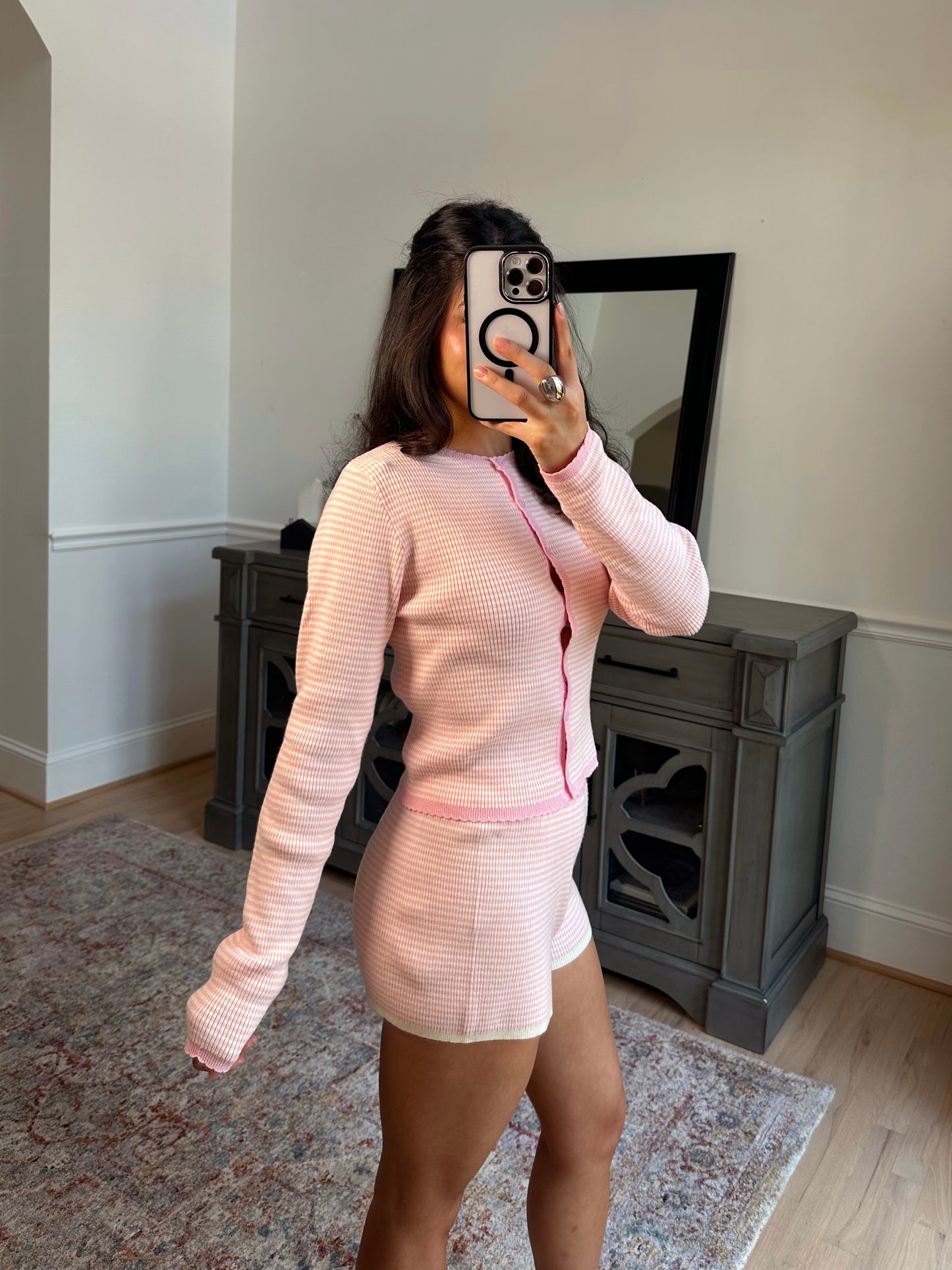Baby Girl Striped Lounge Set