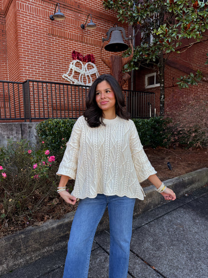 The Belmont Cable Knit Sweater