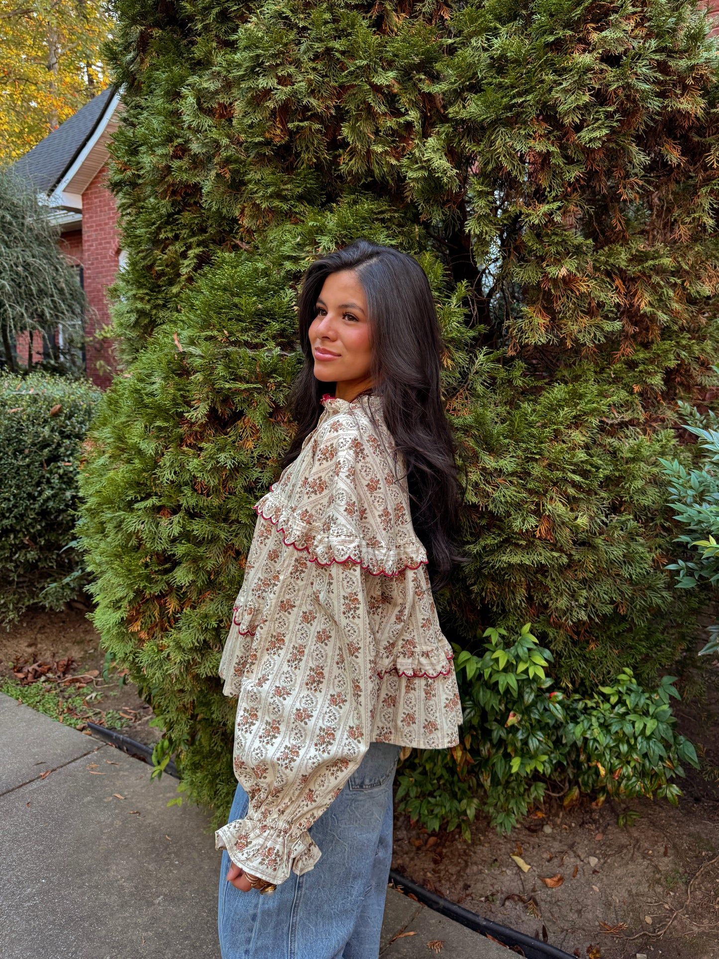 Autumn Aura Button Up Top