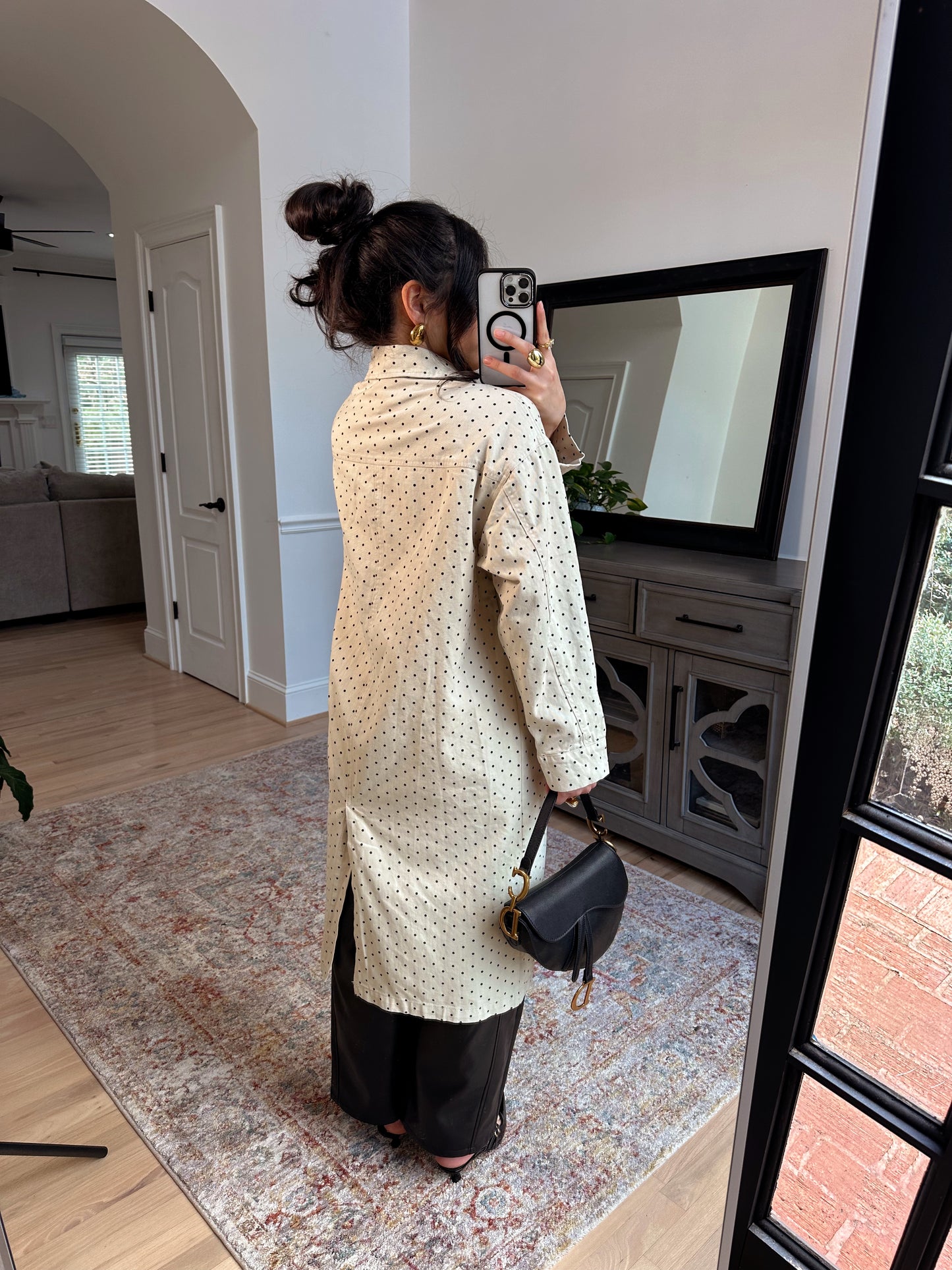 The Parisian Polka Dot Coat