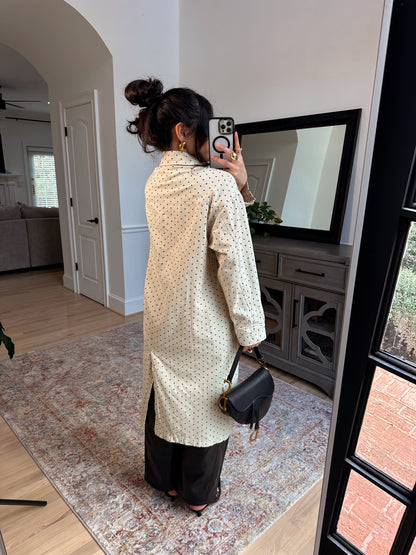 The Parisian Polka Dot Coat