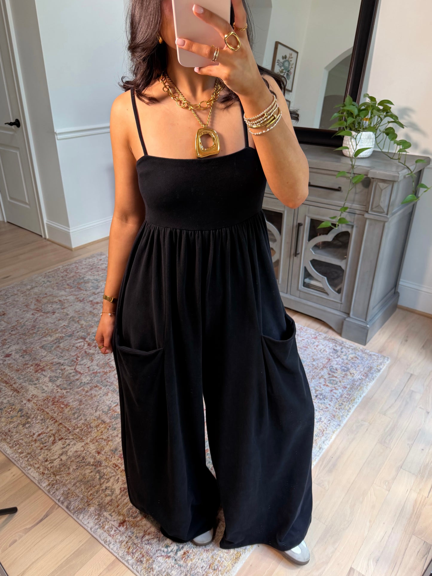 Weekend Muse Black Jumpsuit