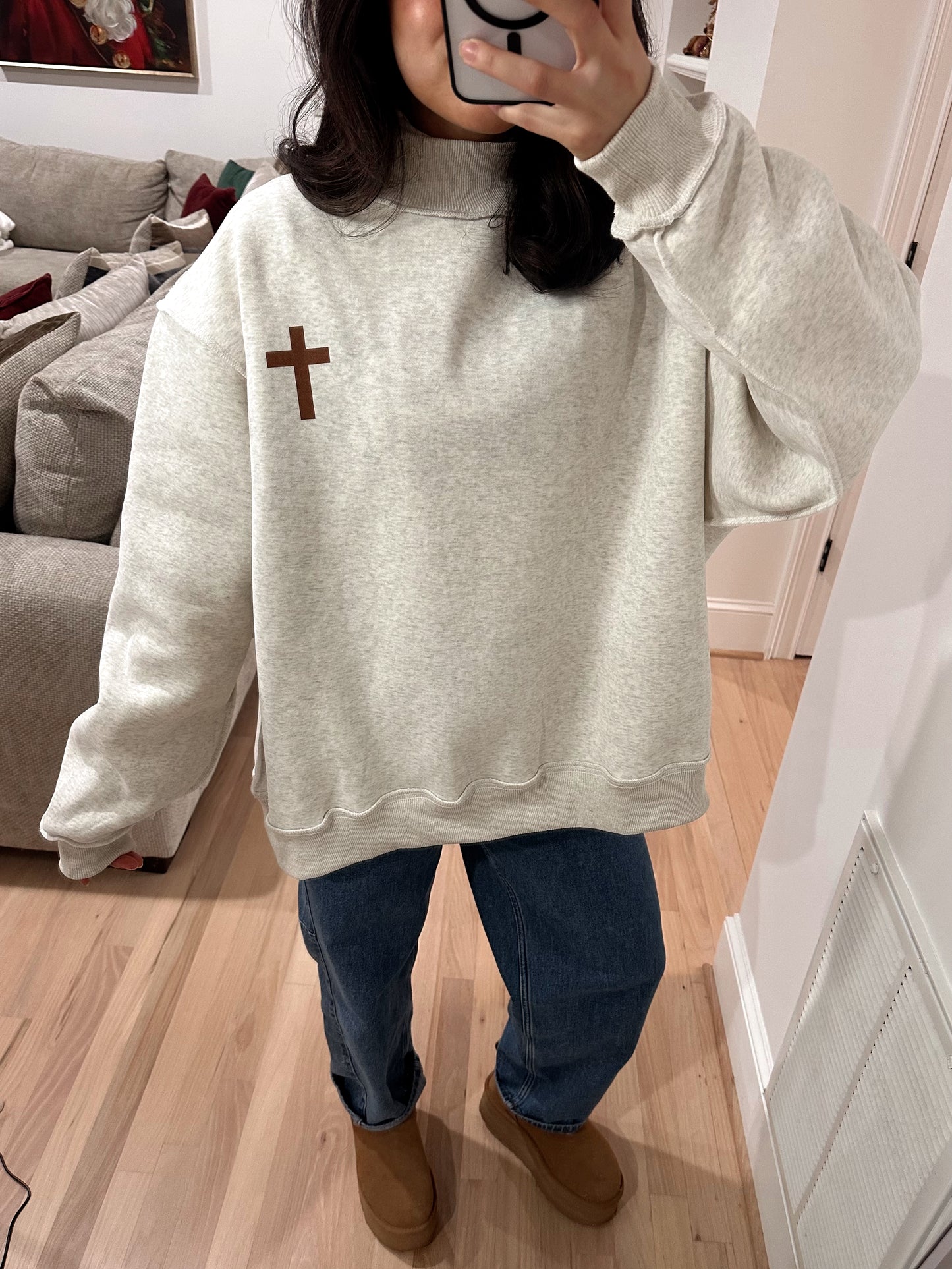 JESUS SAVES Reversible Mockneck