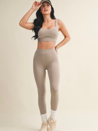Smokey Taupe Contour Leggings