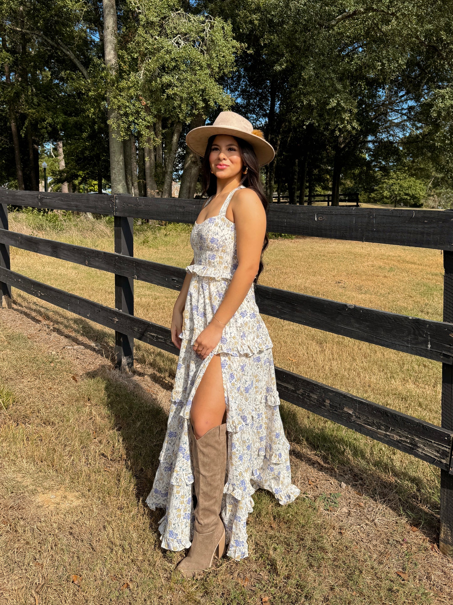 Wildflower Leg Slit Maxi Dress