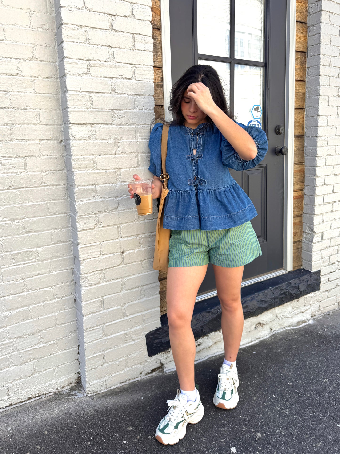 Green & Blue Striped Boxer Shorts