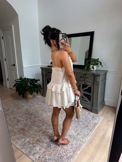 Favorite Girl Ruffle Romper (Ivory)