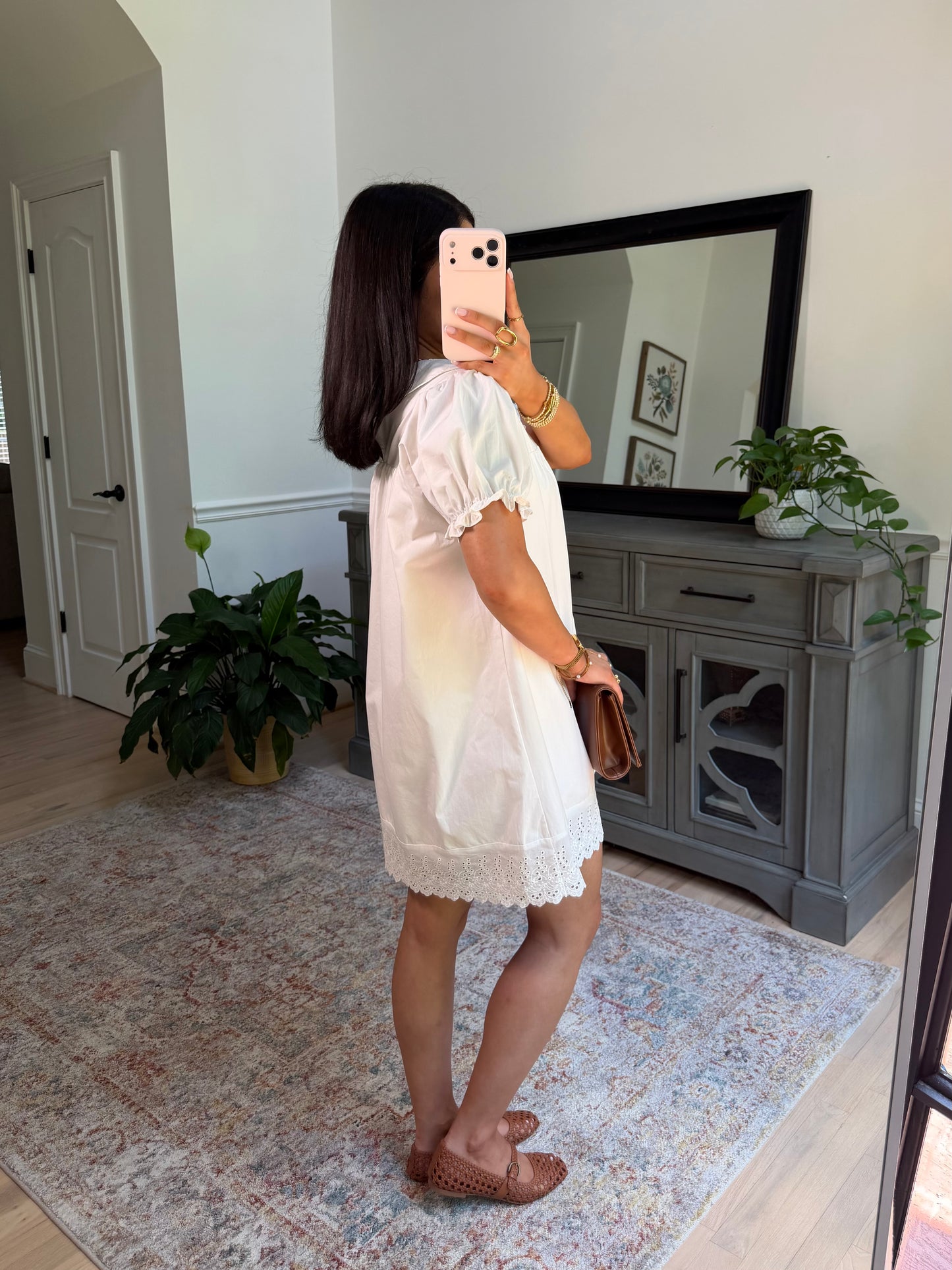 Charming White Babydoll Dress