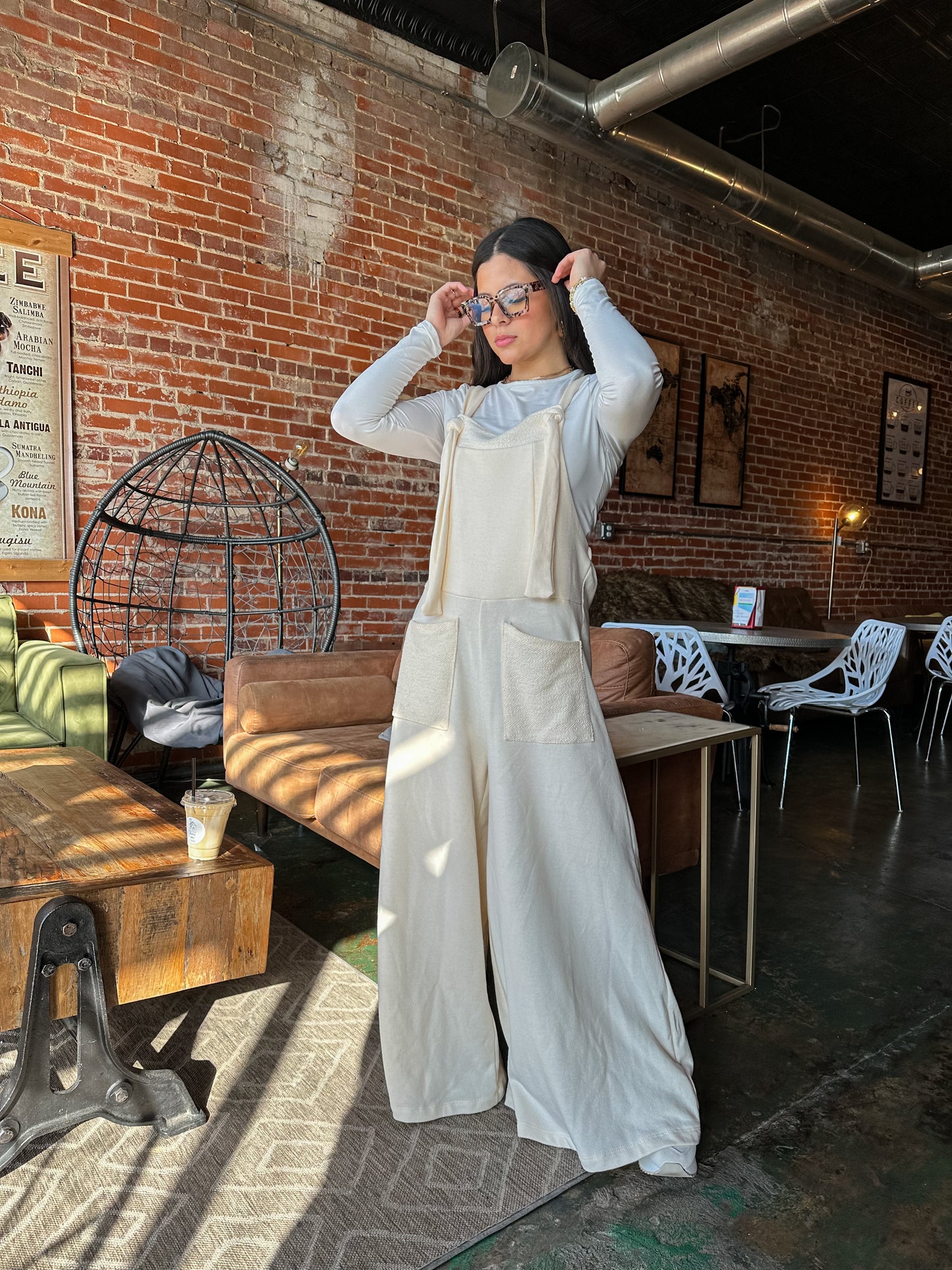 Cozy Cream Wide-Leg Jumpsuit