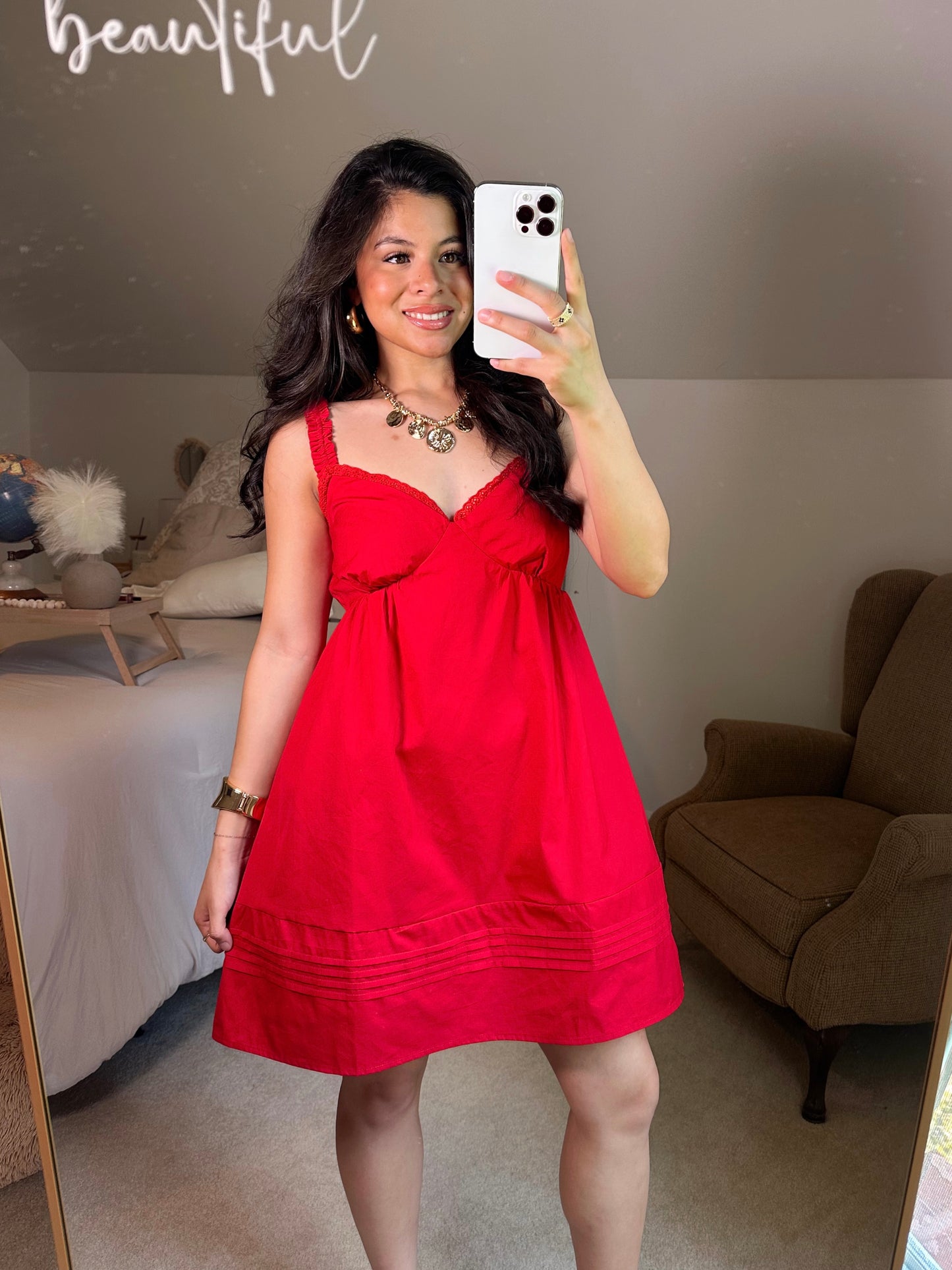 Red Babydoll Dress