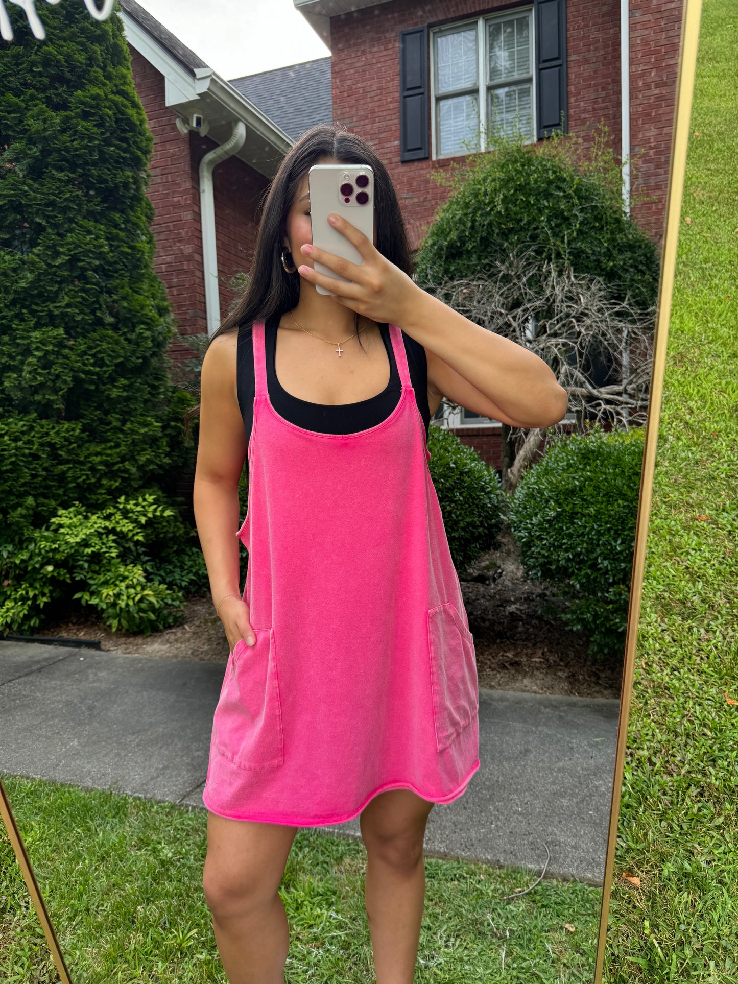 Pink Romper Active Dress