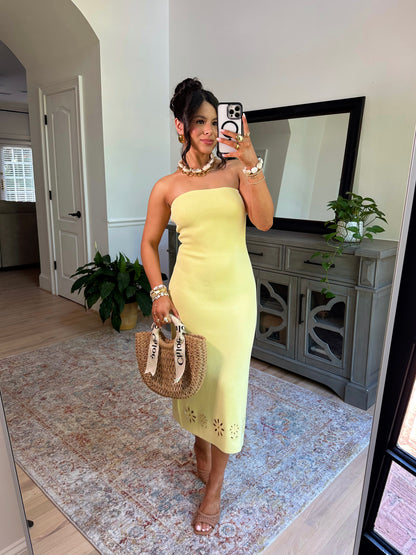 Soft Sunrise Knit Midi Dress