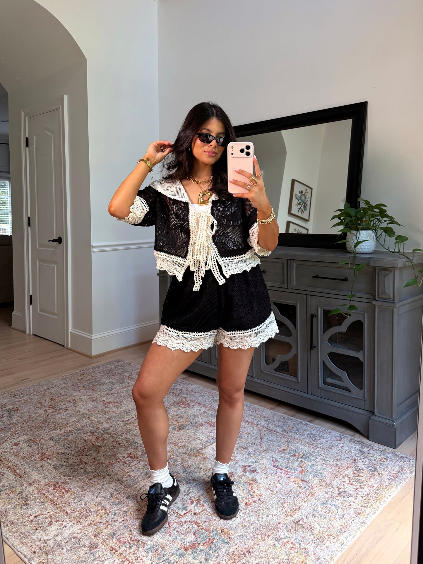 Vivienne Lace Knit Set