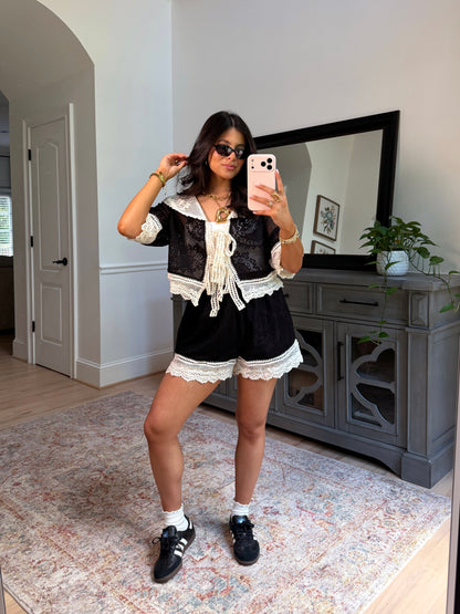 Vivienne Lace Knit Set