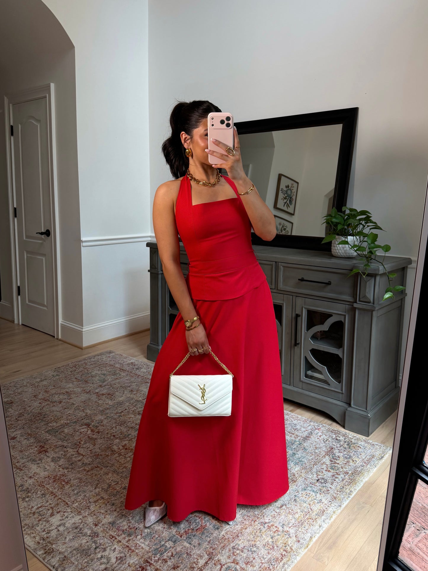 Love Letter Red Top & Skirt Set