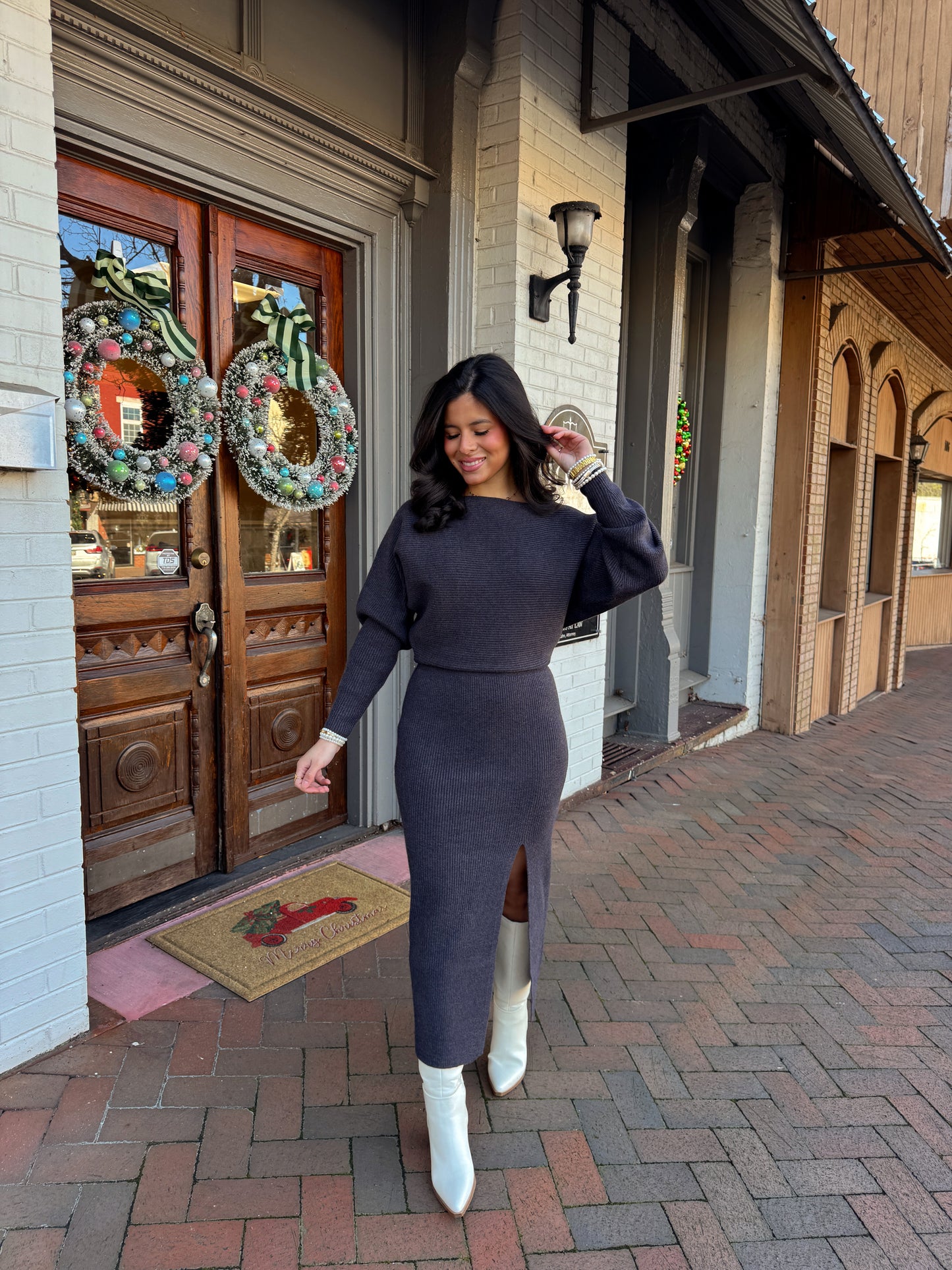 The Winter Evening Knit Dress