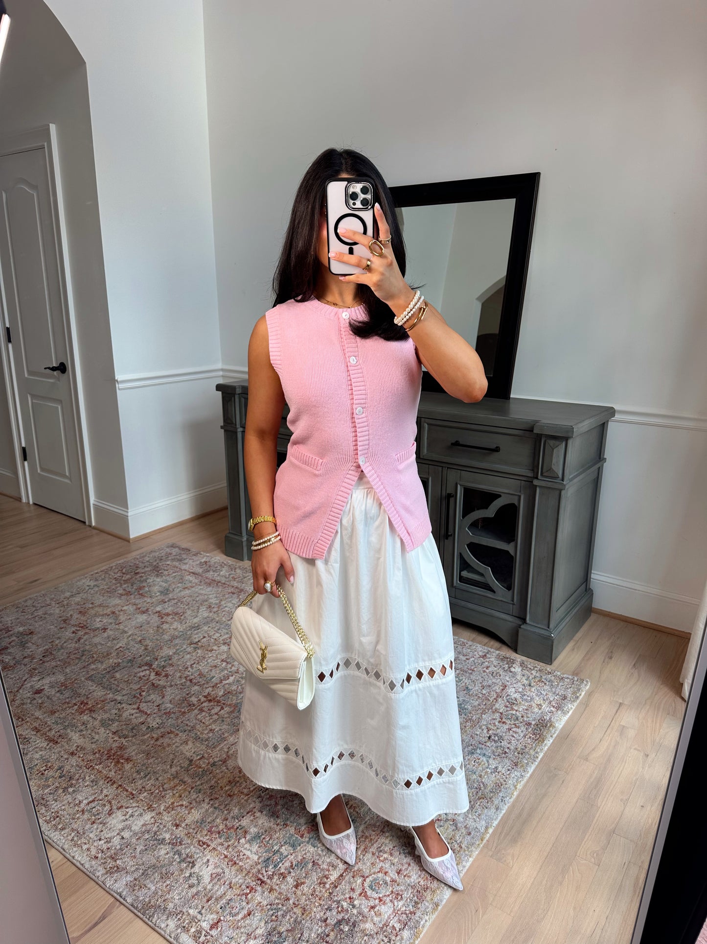 Celeste Knit Button-Up Vest