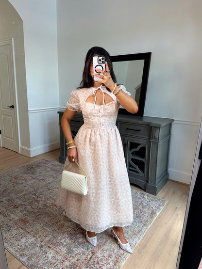 Fiore Elegance Midi Dress