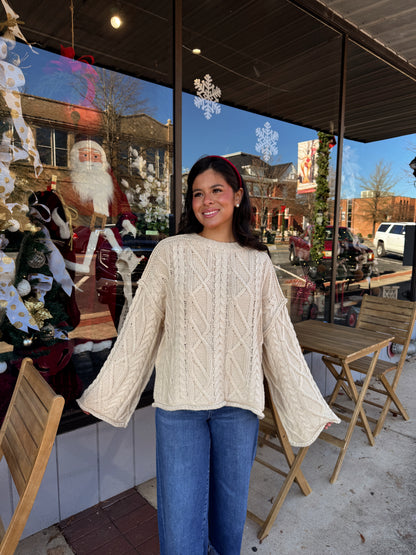 The Cream Rouge Cable Knit Sweater