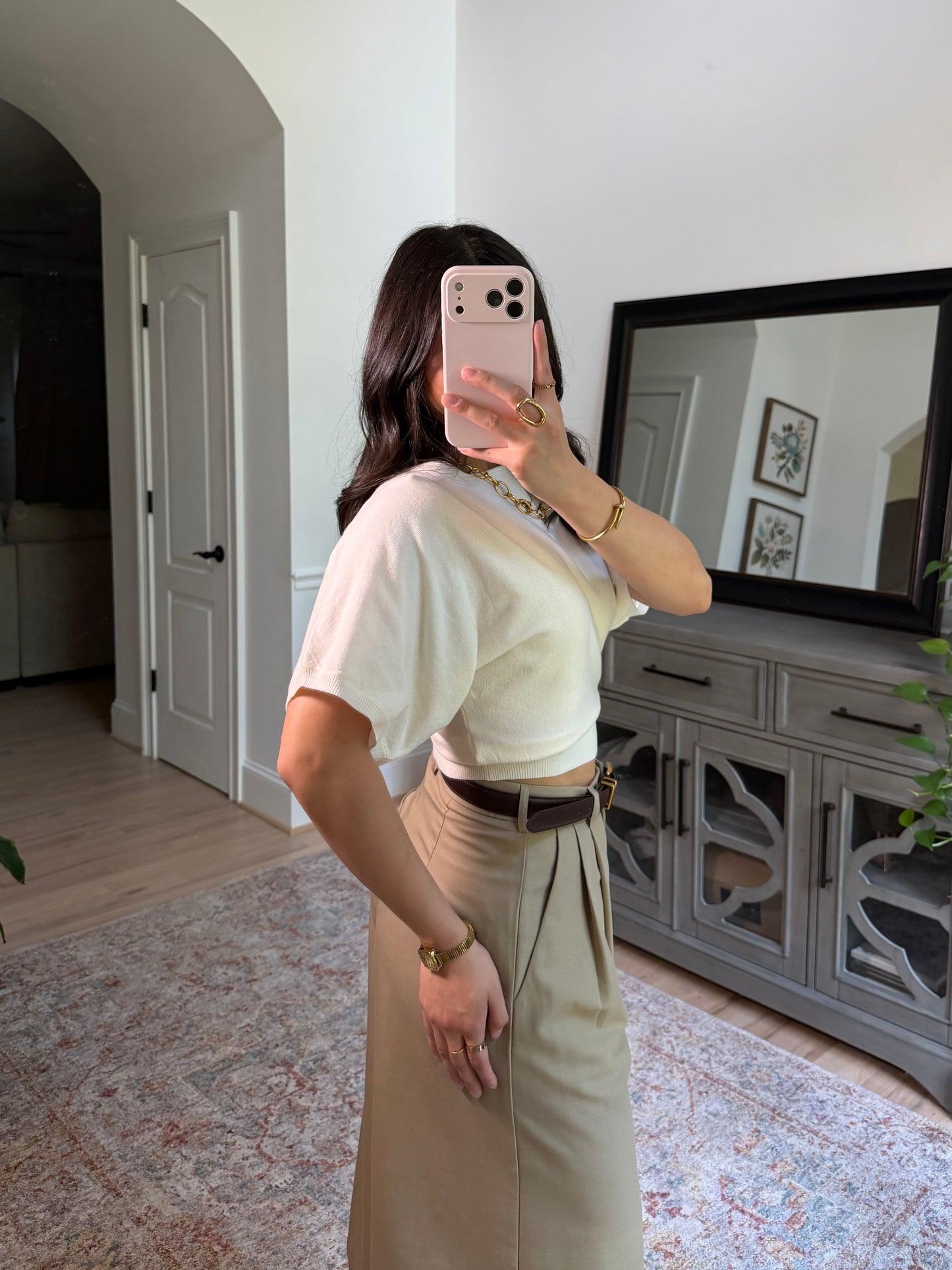 Amelie Ivory Knit Top