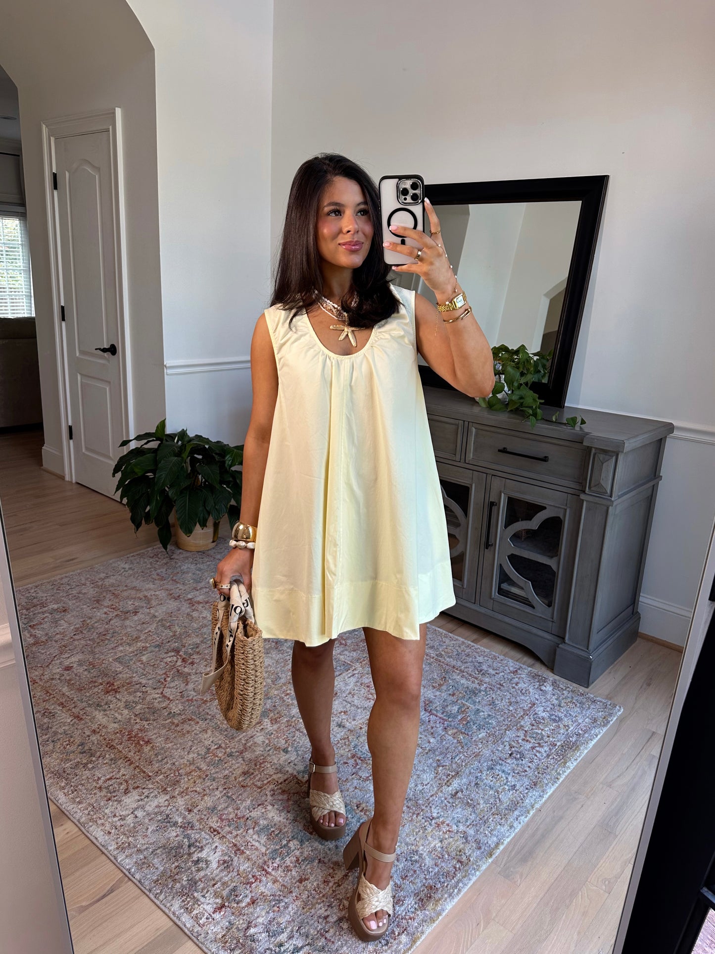 Limone Sorbet Flowy Dress
