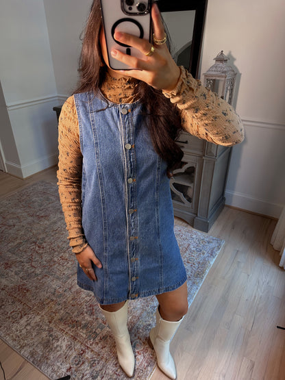 Falling for You Denim Dress