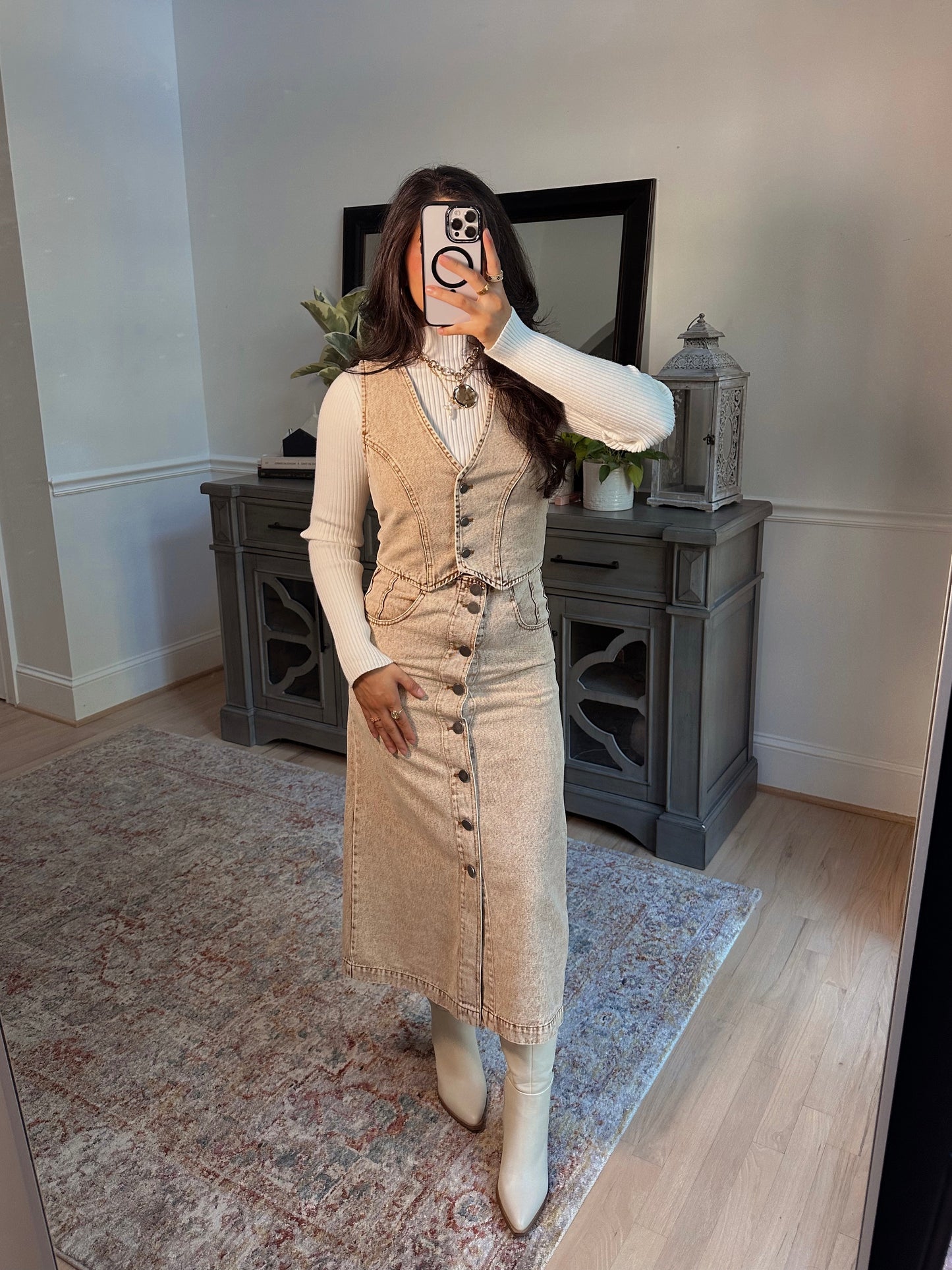 Honey Crisp Denim Set