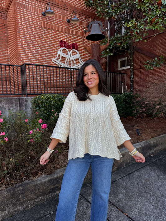 The Belmont Cable Knit Sweater