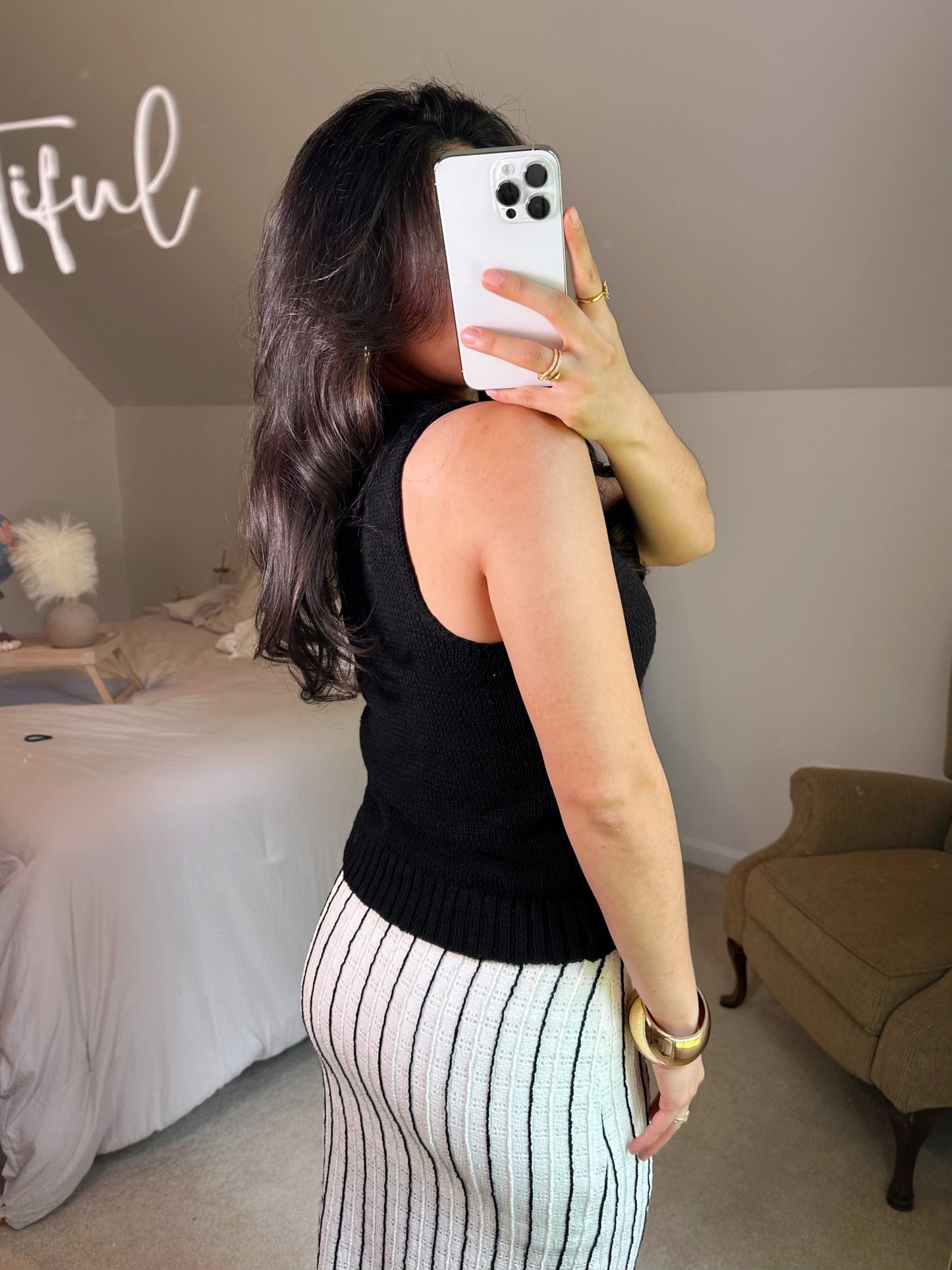 Black Knit Tank