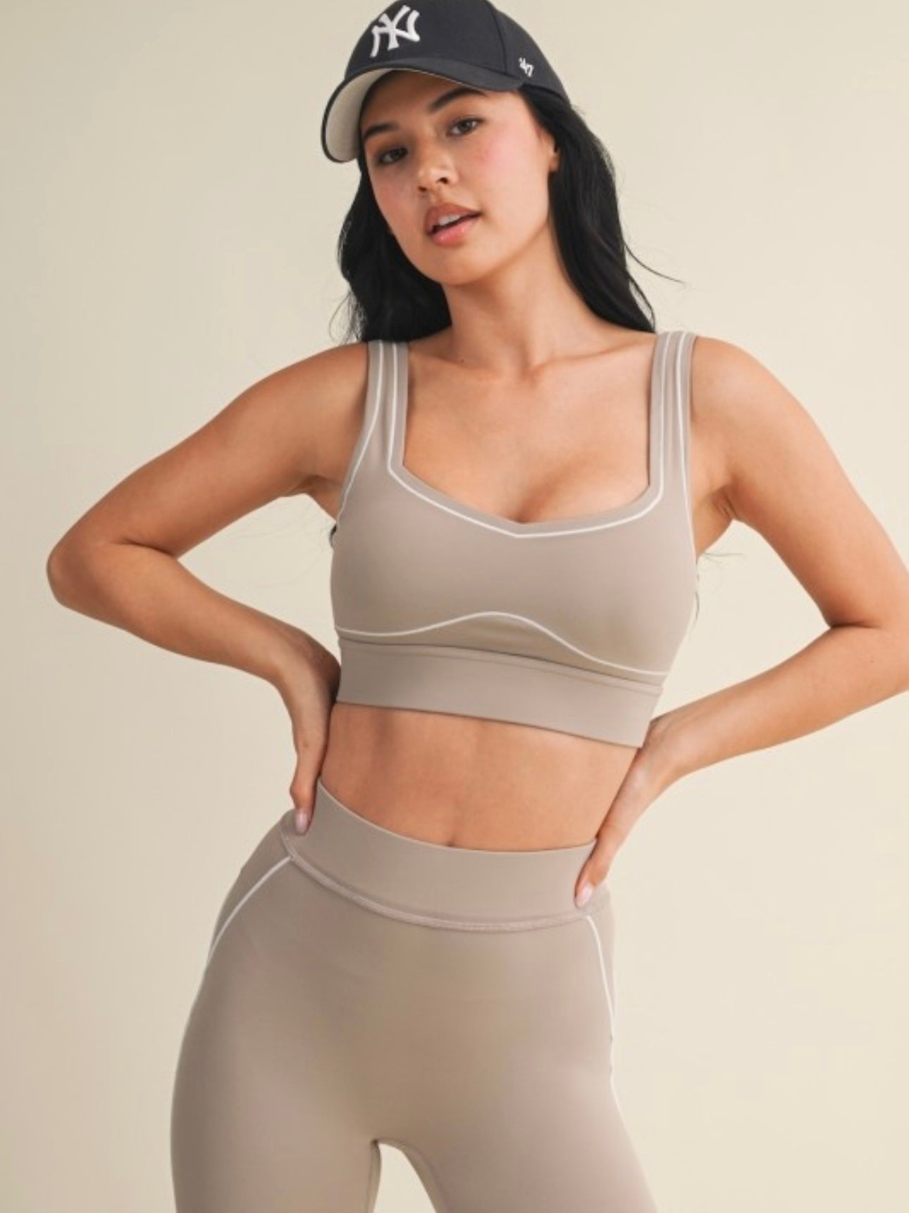 Smokey Taupe Contour Leggings