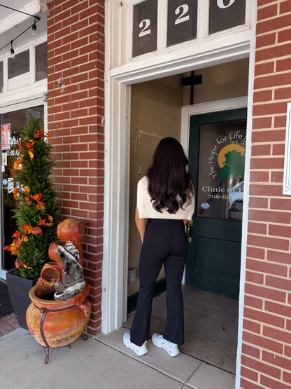 Black Butter Soft Flare Jumpsuit