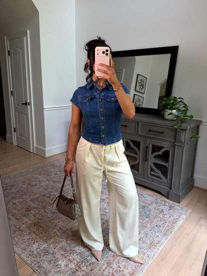 Downtown Girl Denim Top