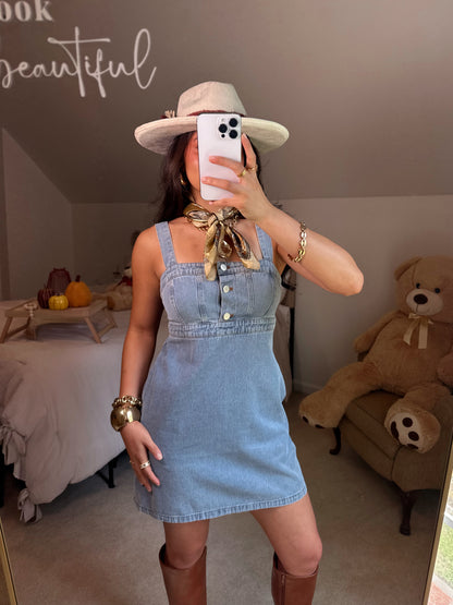 Denim Empire Mini Dress