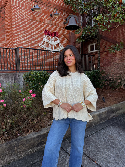 The Belmont Cable Knit Sweater