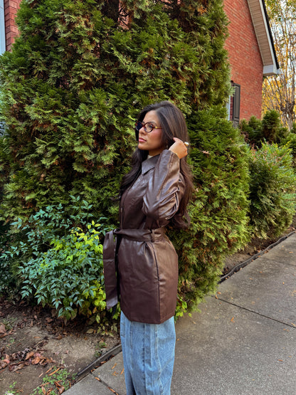 Midnight Brown Heritage Trench Coat