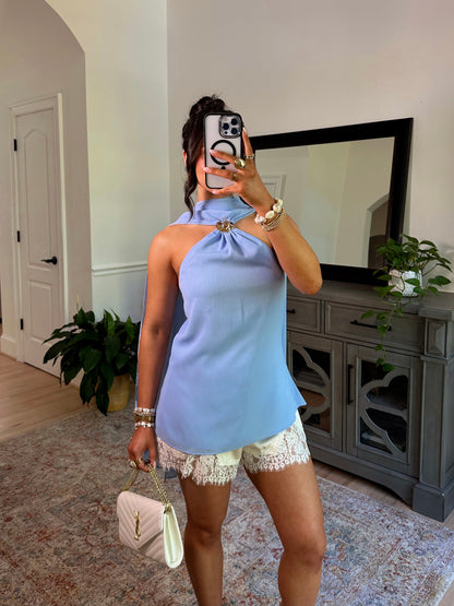 Golden Tide Drape Top