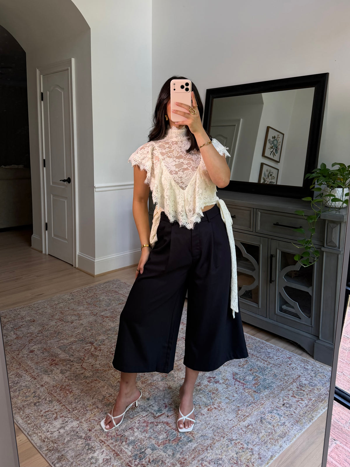 Hadley Charcoal Capri Trousers