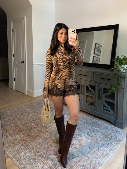 Ashton Animal Top & Shorts Set