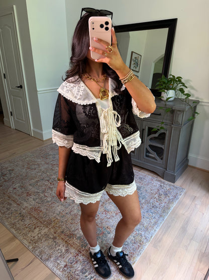 Vivienne Lace Knit Set