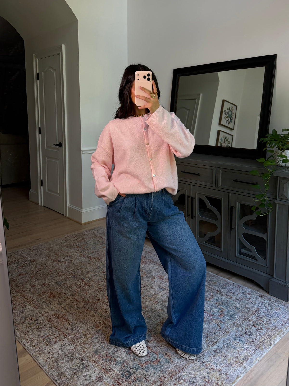 Baby Pink Cardigan