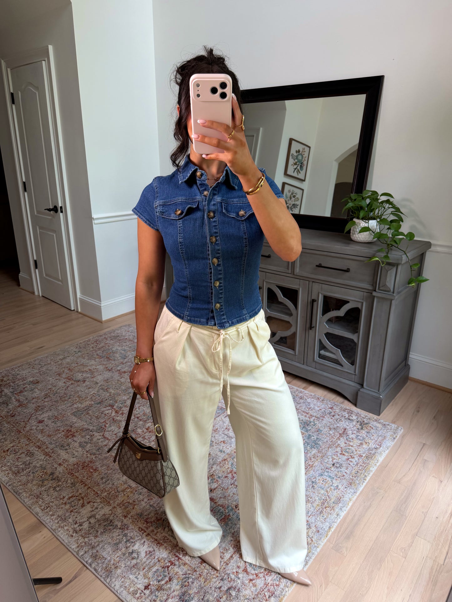 Downtown Girl Denim Top
