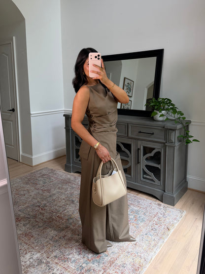 The Chestnut Mocha Top & Pant Set