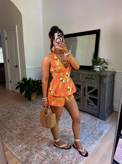 Tropical Fruit Paradise Shorts