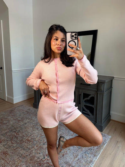 Baby Girl Striped Lounge Set